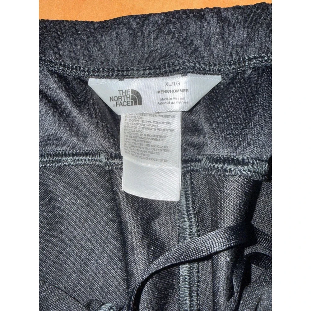 The North Face Mens Black Active Training Pants XL Zipper Cuffs Reflective Logo